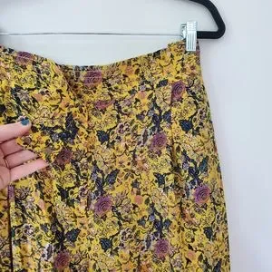 Pantalon Large Femme Madewell Karen Walker - Soie Imprimé Floral - Taille 10 - Neuf Avec étiquettes